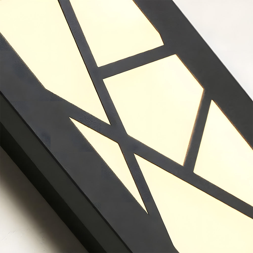 Utomhus Vattentät Vägglampa | 15.7–59 x 3.1 in | LED IP65 Lång Järn & Akryl Exteriör Armatur | Brick by Brick