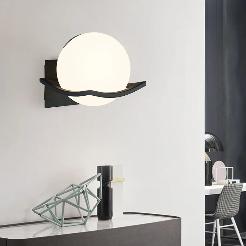 LuxeLight - Modern Mjölkglastaklampa med LED-belysning – Dimbar &amp; Energisnål