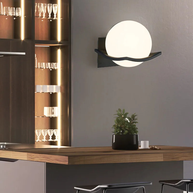 LuxeLight - Modern Mjölkglastaklampa med LED-belysning – Dimbar &amp; Energisnål