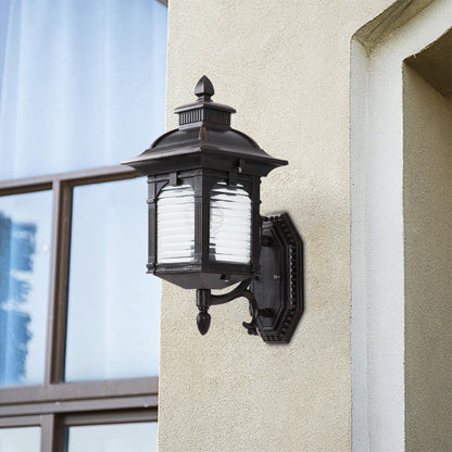 Europeisk svart balkong utomhusvägglampa