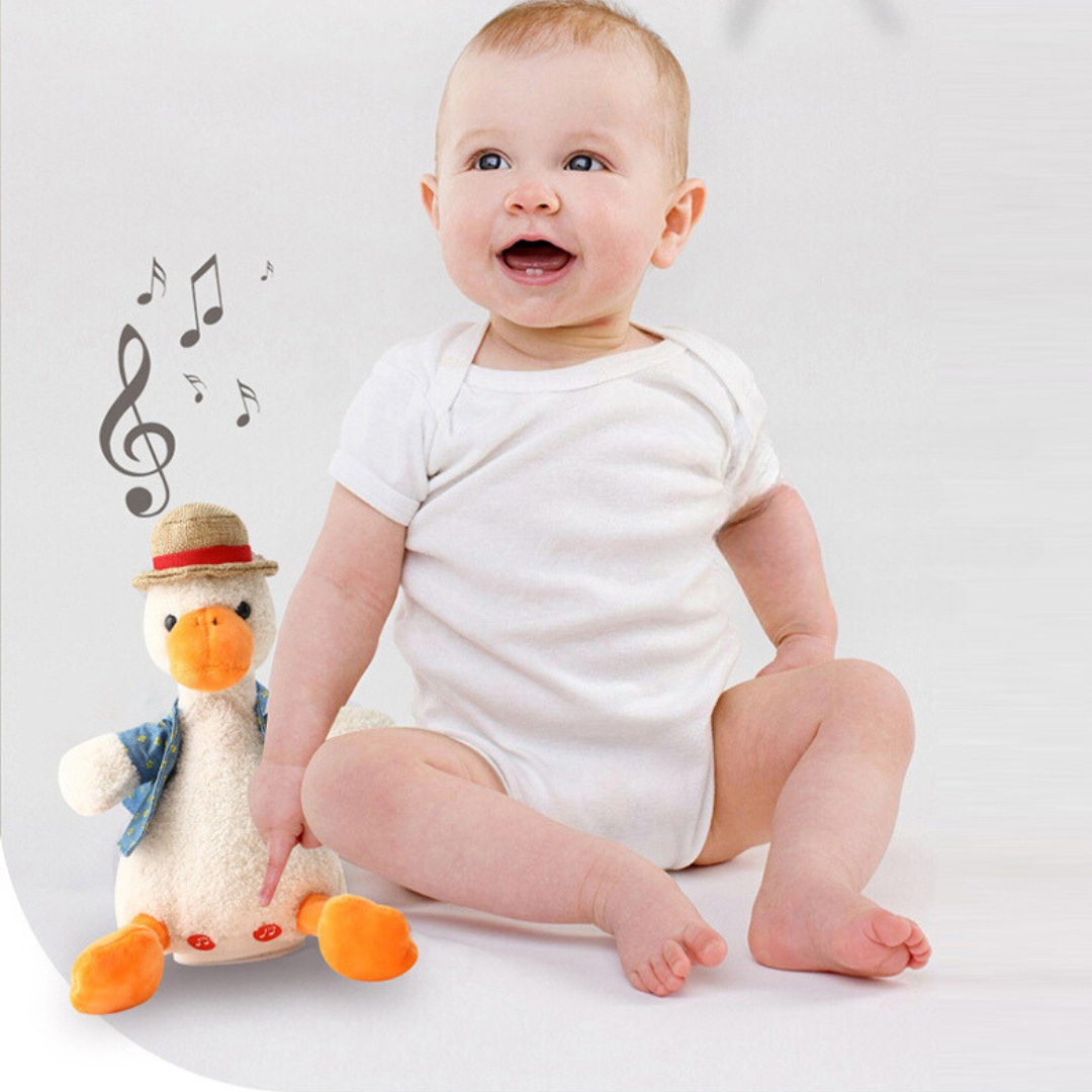 Pratande Anka med Hatt - Barnleksak