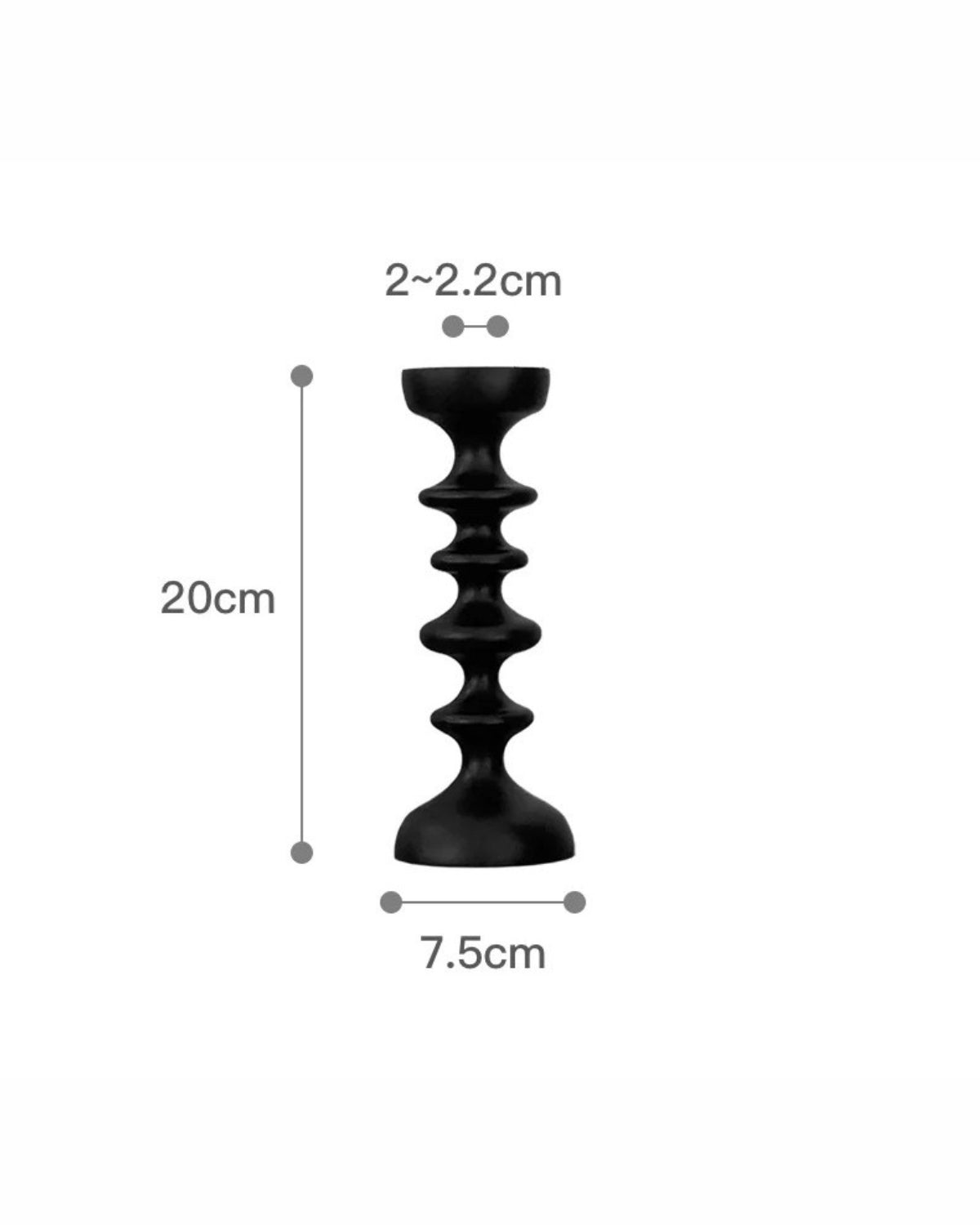 Carvallo Sculptor – Lyxig Träljushållare med Skulptural Elegans