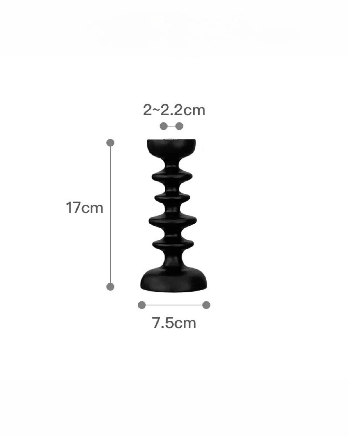 Carvallo Sculptor – Lyxig Träljushållare med Skulptural Elegans