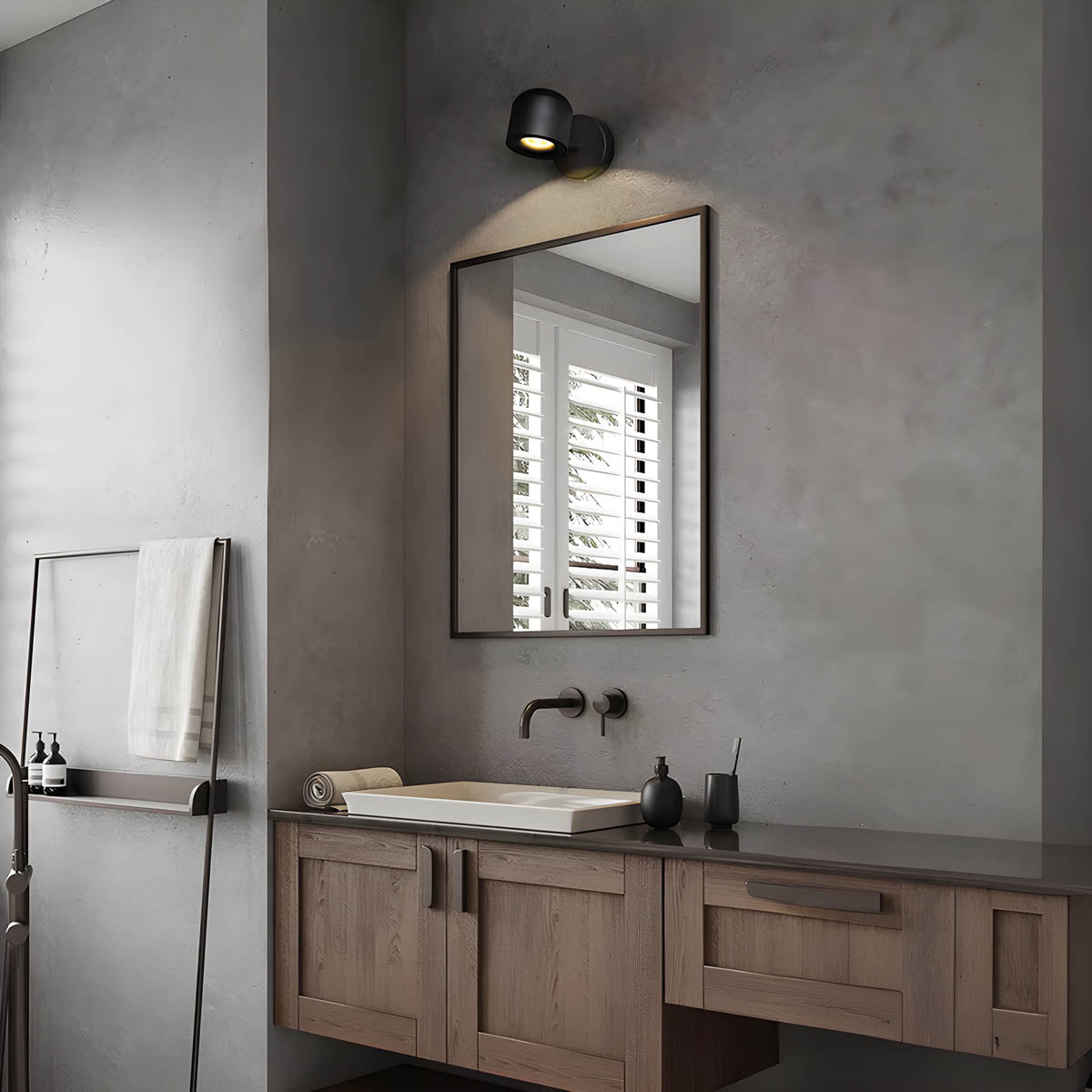 Carvallo – Dimmbar vägglampa med minimalistisk design och roterbar huvud