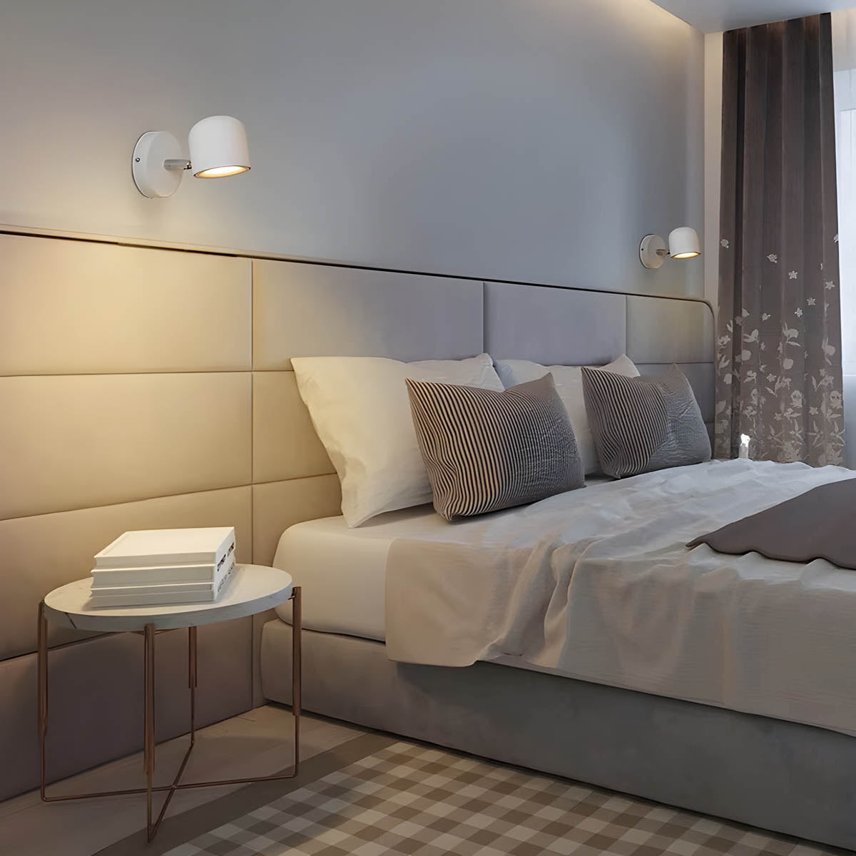 Carvallo – Dimmbar vägglampa med minimalistisk design och roterbar huvud