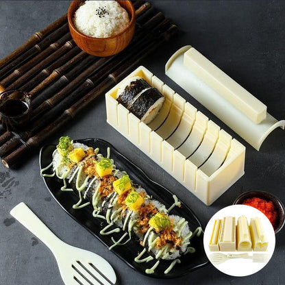 DIY Sushi Mäster-Set – Enkelt sushi-form-set för perfekta hemgjorda rullar