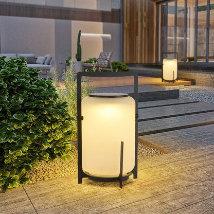 Kompakt solpatio lampa