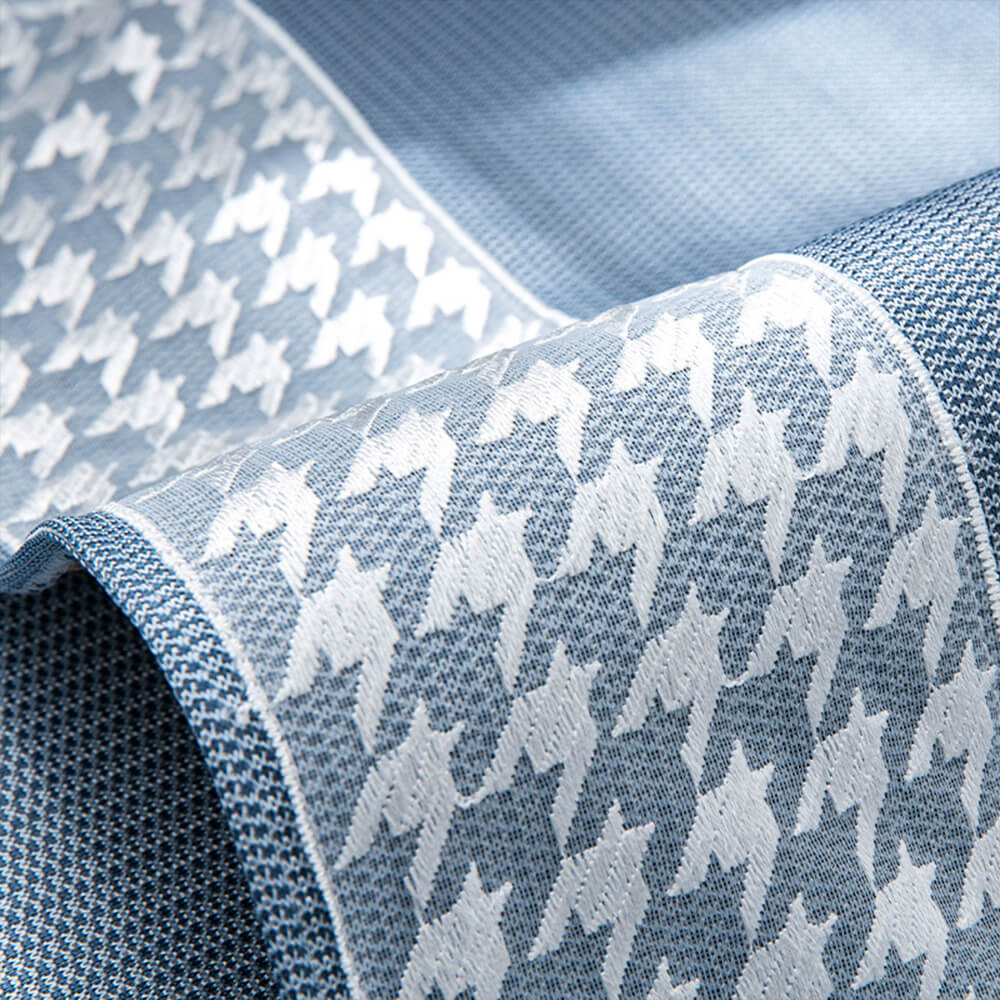 Kylande Houndstooth Is Silke Andningsbar Sofföverdrag