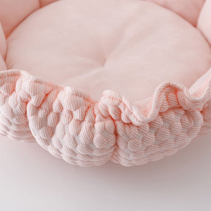 Rynkad Is Silke Kylning Husdjur Säng Fällbar Stilig Komfort