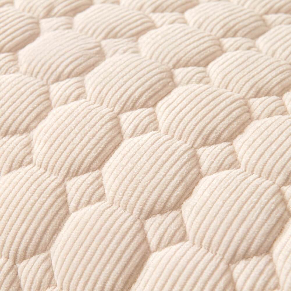 Ultrasoft pärlfleece hundmat quiltad tvättbar halkfri