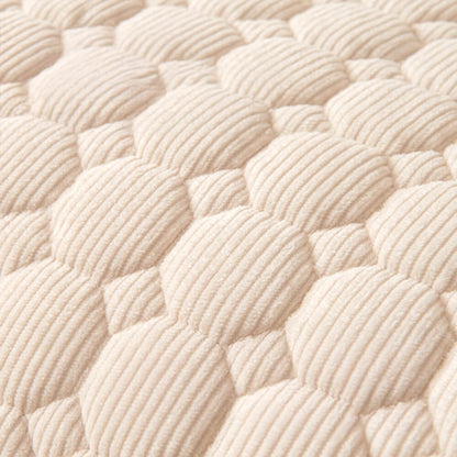 Ultrasoft pärlfleece hundmat quiltad tvättbar halkfri