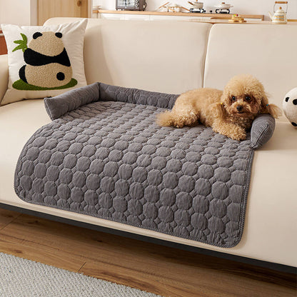 Ultrasoft pärlfleece hundmat quiltad tvättbar halkfri