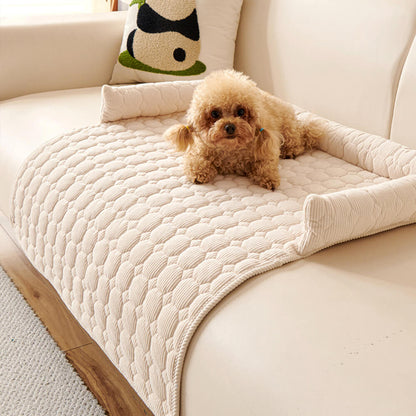 Ultrasoft pärlfleece hundmat quiltad tvättbar halkfri