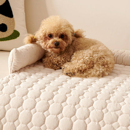 Ultrasoft pärlfleece hundmat quiltad tvättbar halkfri