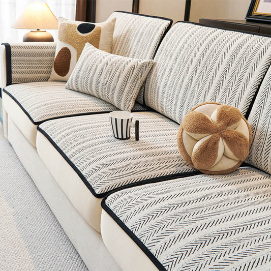 Klassisk Retro Stretch Chenille Sofföverdrag Full Protection