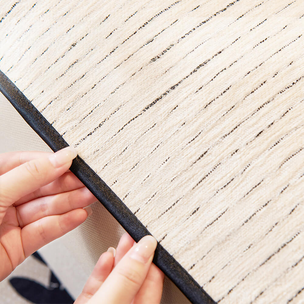 Linear Modern Stretch Chenille Full Wrap Sofföverdrag - Mjukt Hållbart Design