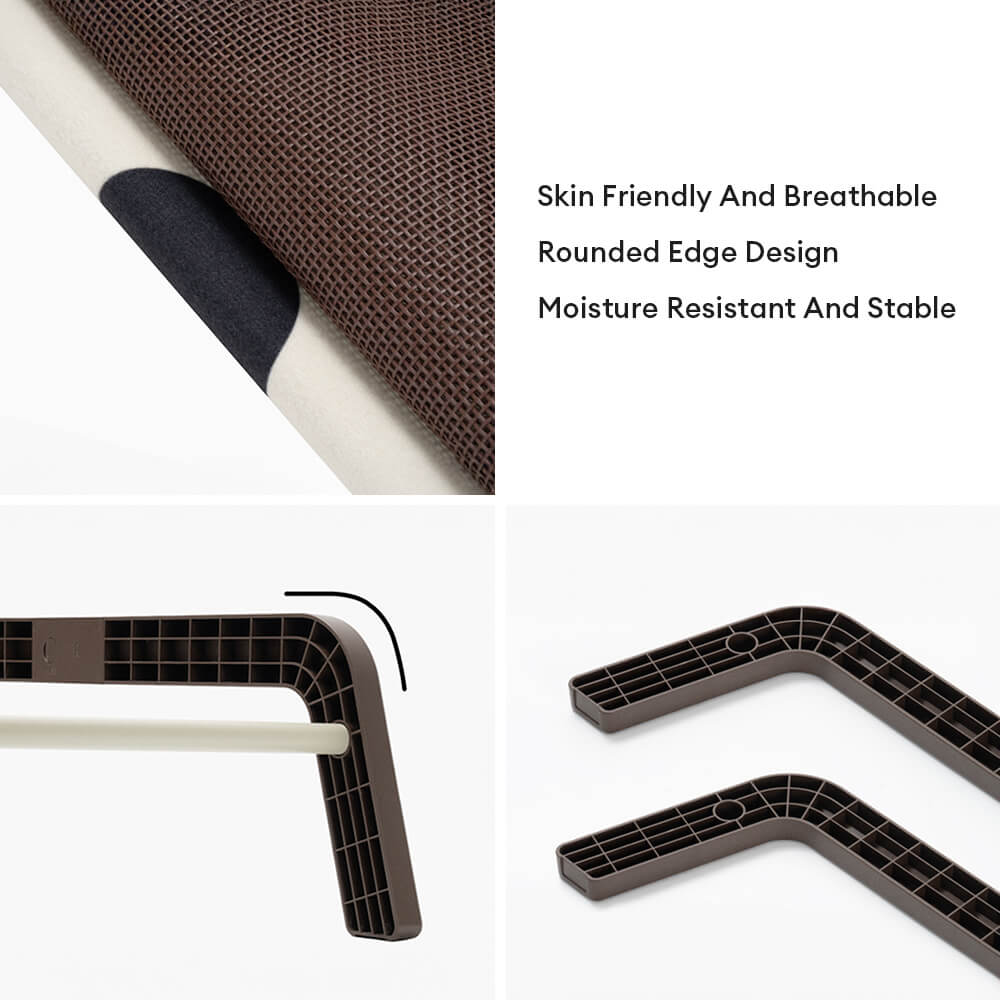 Polka Dot Frosted Suede Sommar Kyl Hundsäng Stilig Andningsbar