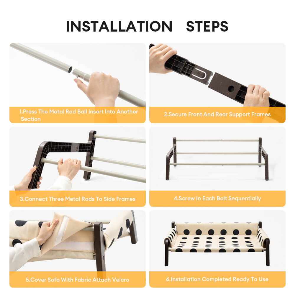 Polka Dot Frosted Suede Sommar Kyl Hundsäng Stilig Andningsbar