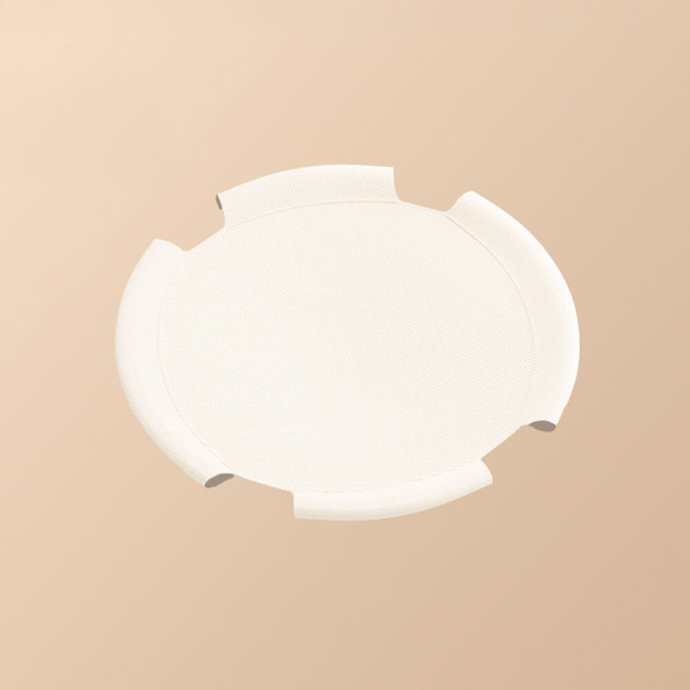 Rund Andningsbar Fuktbevis Varm Nät Kattbädd med Pom-Poms