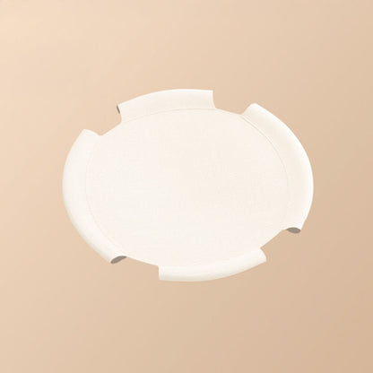 Rund Andningsbar Fuktbevis Varm Nät Kattbädd med Pom-Poms