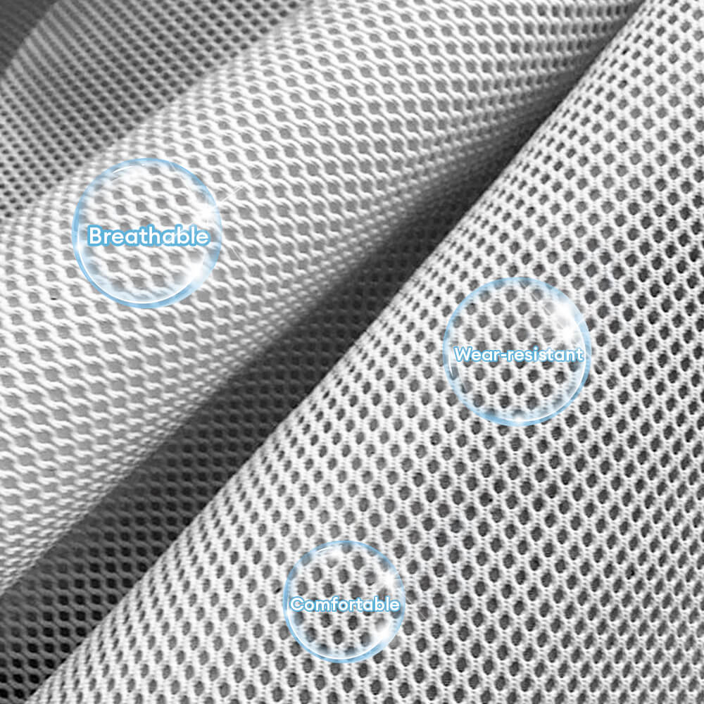 Rund Andningsbar Fuktbevis Varm Nät Kattbädd med Pom-Poms