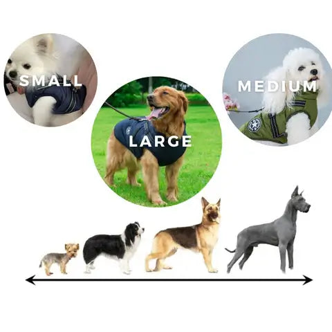 Royallure Vattentät Sherpa-fodrad Hundjacka med Inbyggd Sele – Varm, Vindskyddande, Lätt att Gå