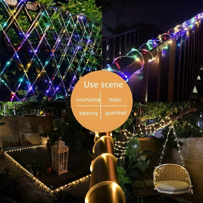 FairyGleam Light - Solarbetriven trädgårdsljusslinga LED för utomhusbruk