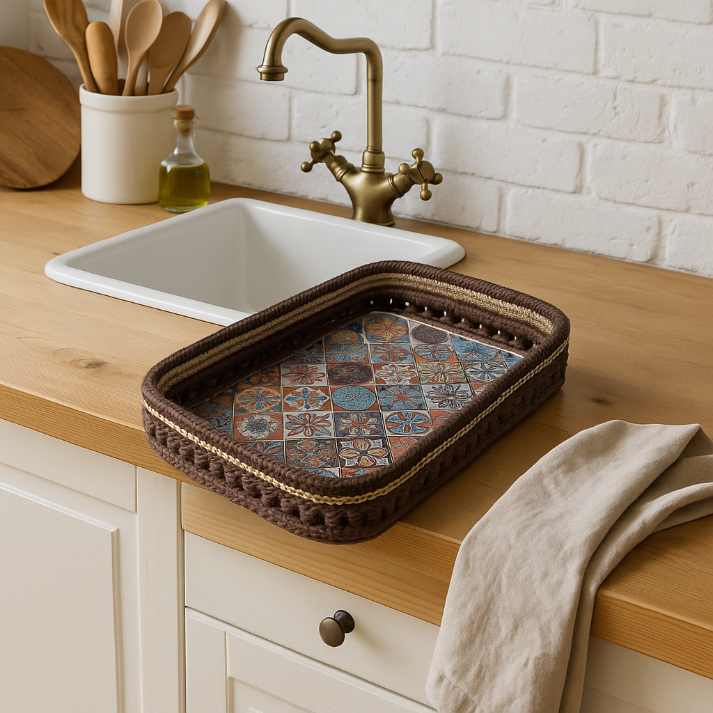 Farmhouse Handgjord Hampaförvaringskorg