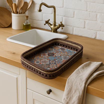 Farmhouse Handgjord Hampaförvaringskorg