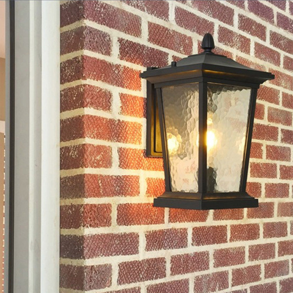 Lantgård Vattentät Glasskärm Utomhusvägglampa