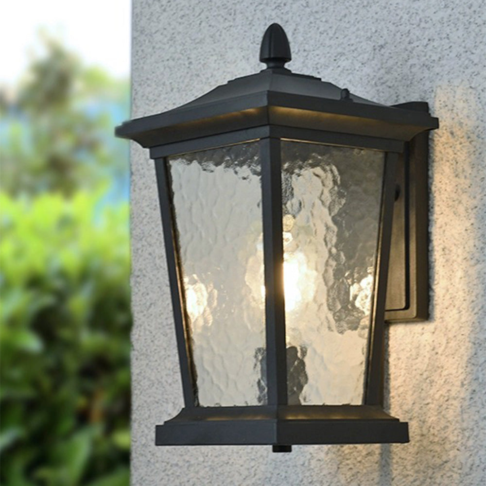 Lantgård Vattentät Glasskärm Utomhusvägglampa