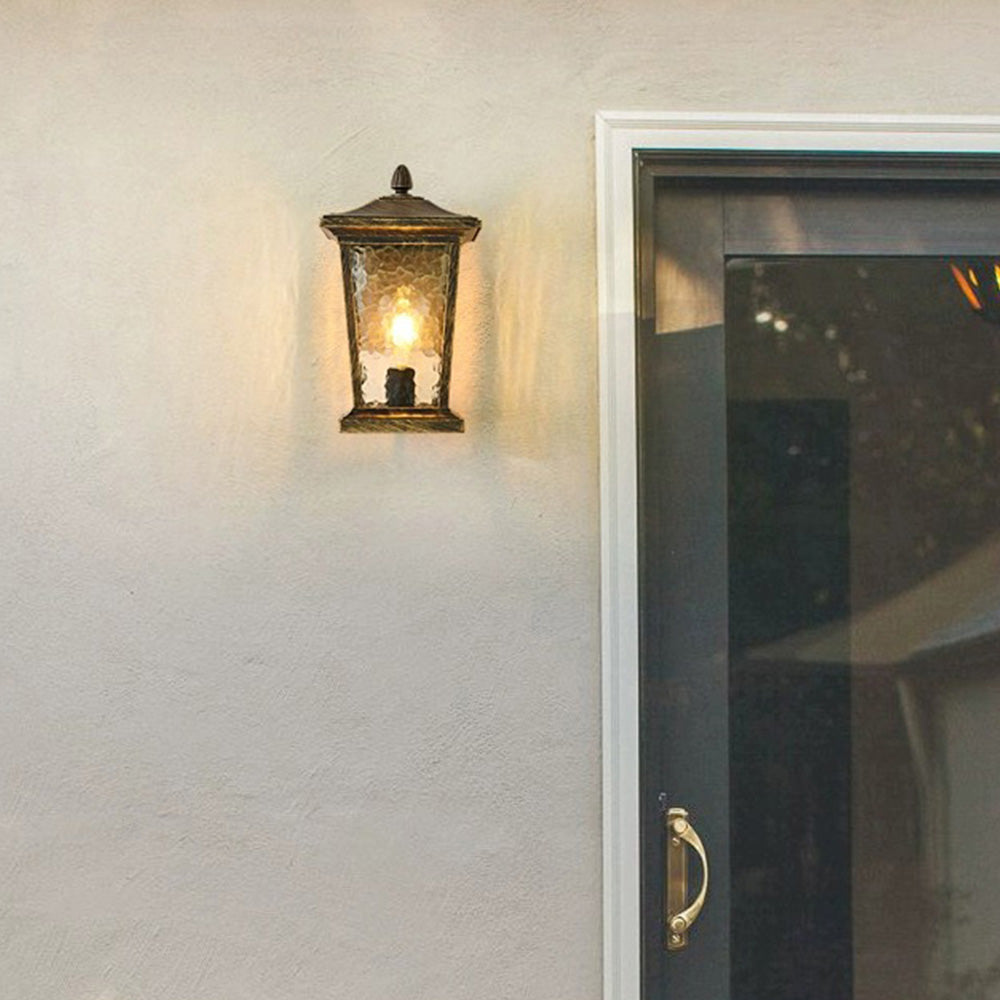 Lantgård Vattentät Glasskärm Utomhusvägglampa
