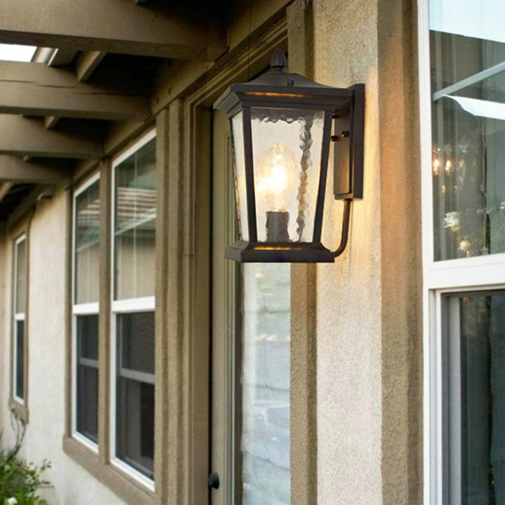 Lantgård Vattentät Glasskärm Utomhusvägglampa