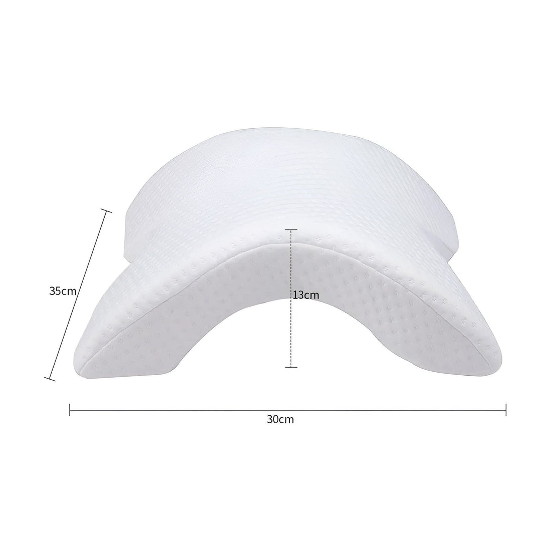 FeatherDream Kudde - Böjd U-formad Ortopedisk Memory-skum Handkudde