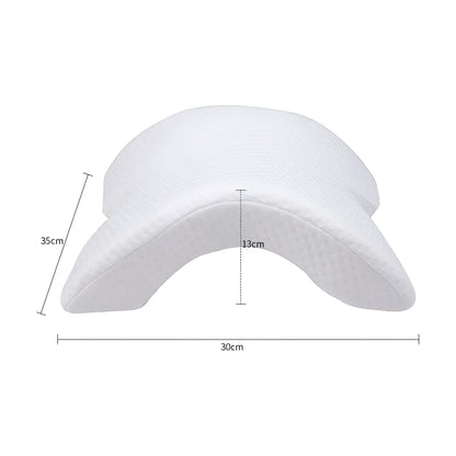 FeatherDream Kudde - Böjd U-formad Ortopedisk Memory-skum Handkudde