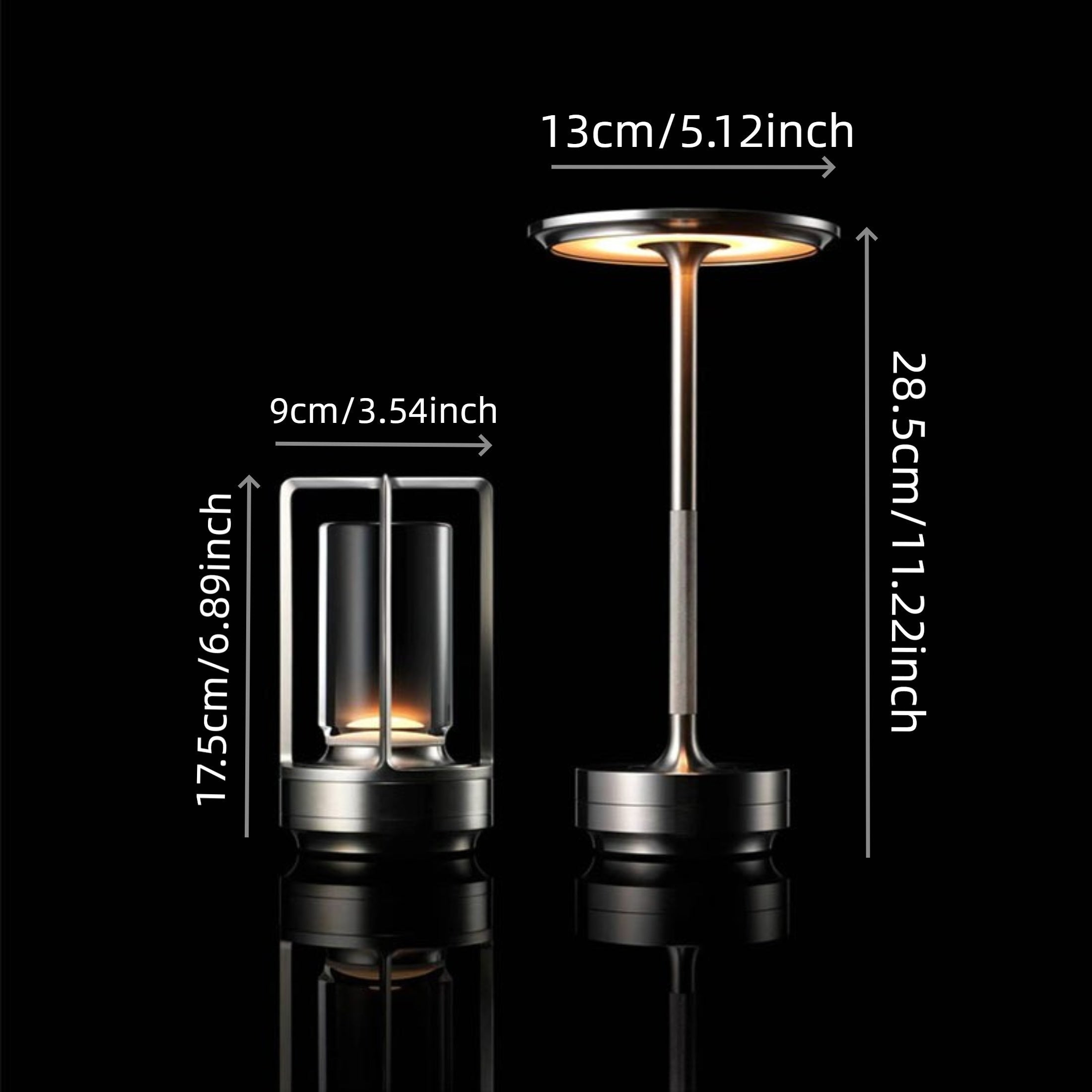 Fenna LED-bordslampa i japansk stil – Uppladdningsbar, Modern atmosfärbelysning