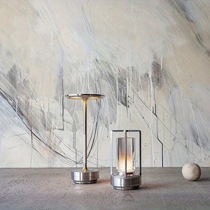 Fenna LED-bordslampa i japansk stil – Uppladdningsbar, Modern atmosfärbelysning