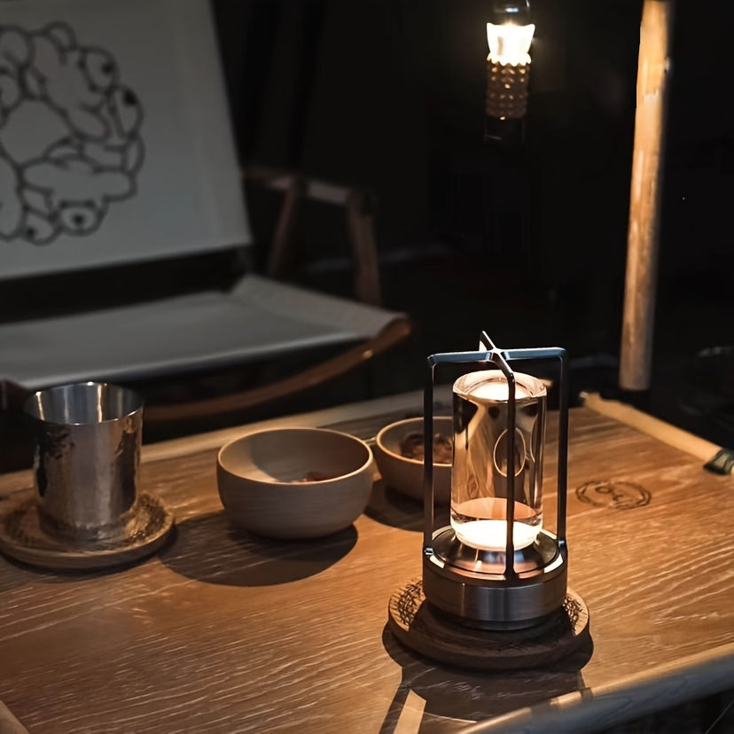 Fenna LED-bordslampa i japansk stil – Uppladdningsbar, Modern atmosfärbelysning