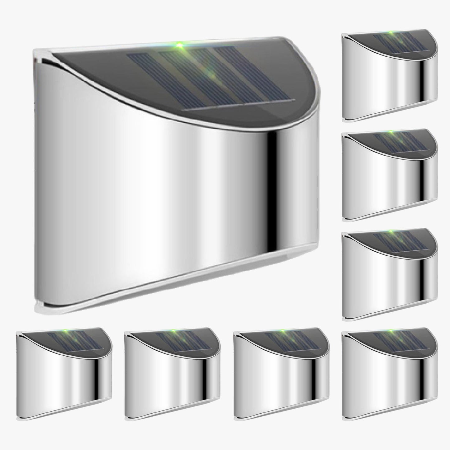 EcoSteel - Vattentäta Solenergi LED Utomhusvägglampor