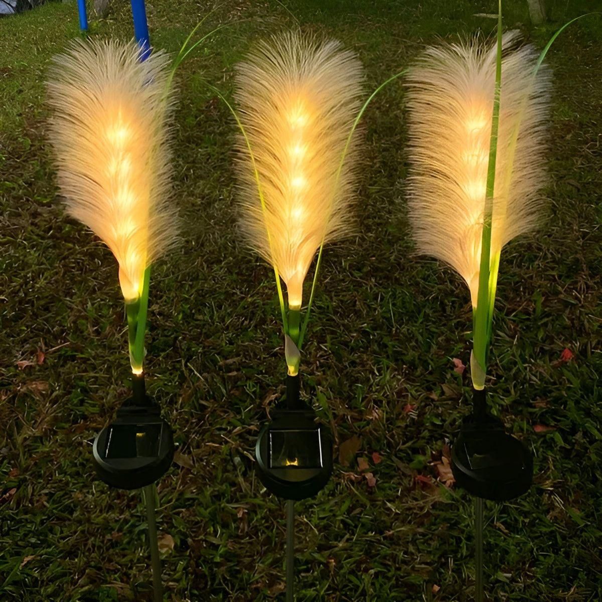 FiberGlow Light - Vattentät solcellsdriven rörbelysning för utomhusbruk