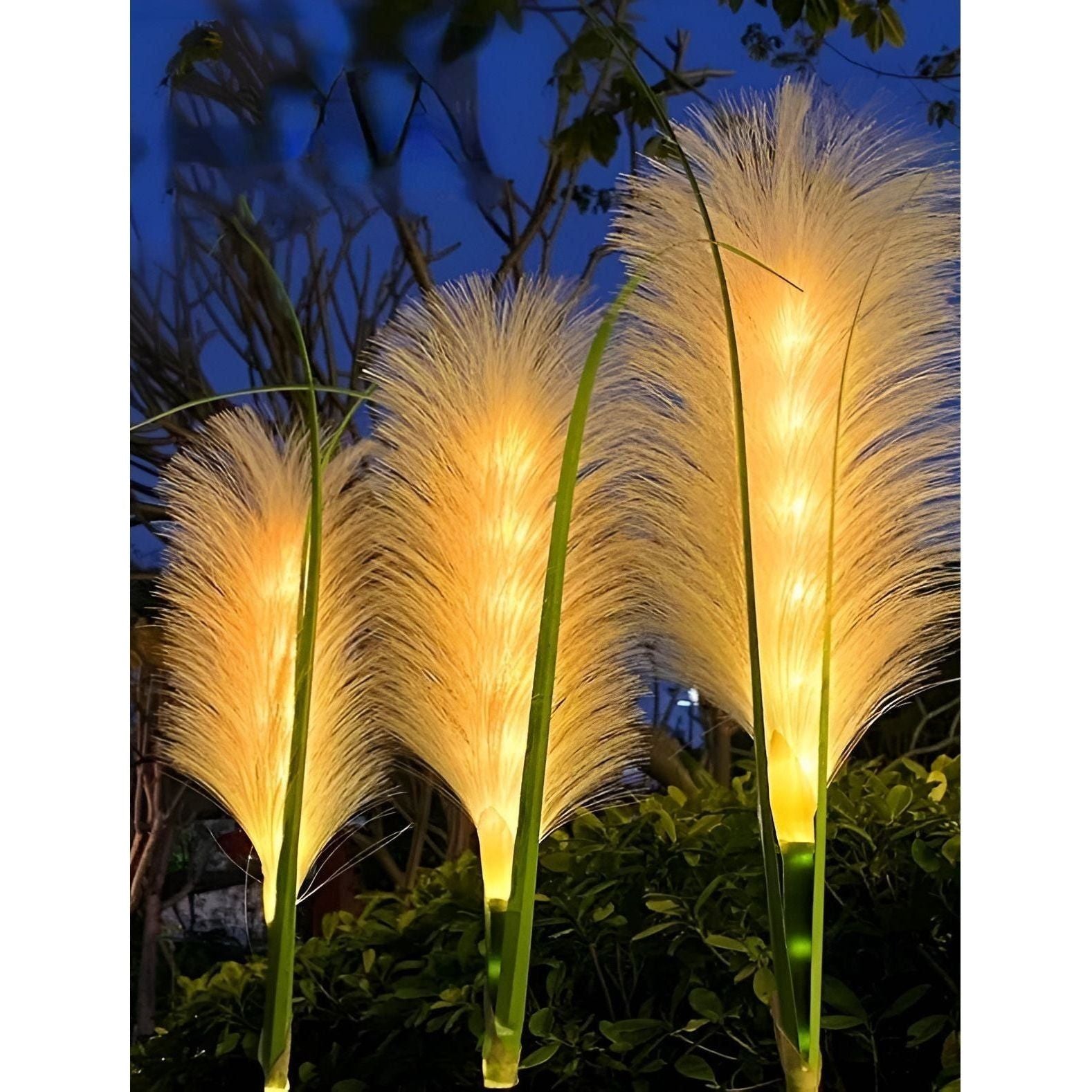 FiberGlow Light - Vattentät solcellsdriven rörbelysning för utomhusbruk