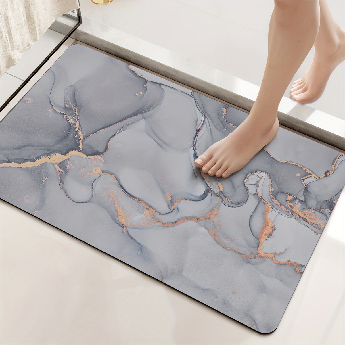 Fien Marmor-Antirutsch-Duschmatta – Lyxig komfort och säkerhet för ditt badrum