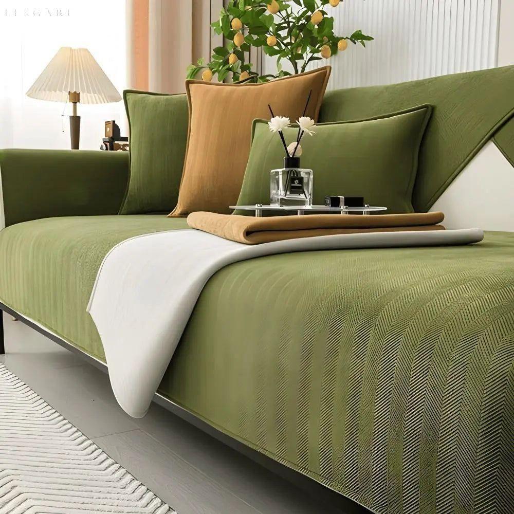 Sofföverdrag för L-form – Halkfritt mjukt soffskydd för komfort och stil