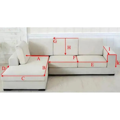 Sofföverdrag för L-form – Halkfritt mjukt soffskydd för komfort och stil