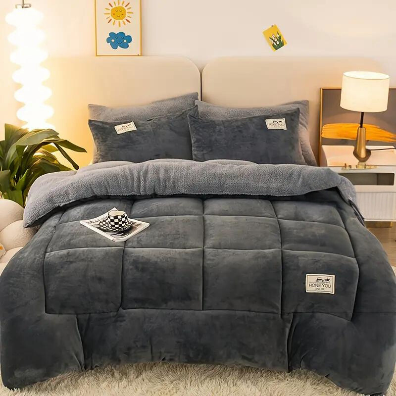 FleeceCozy Filt - Varm Köpsert Sherpa-Fleece-Filt