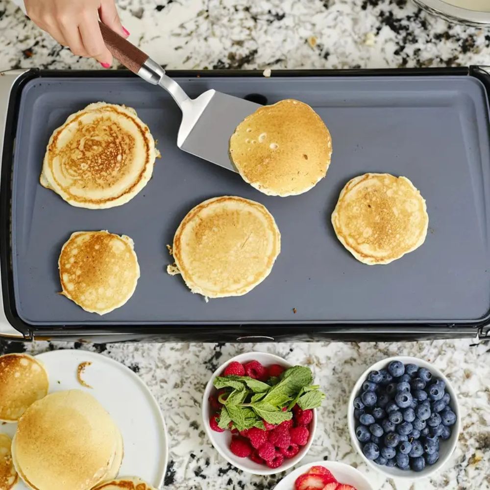 Rostfritt Stål Kök Spatel med Trähandtag