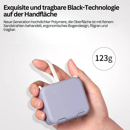 Fällbar Powerbank – Bärbar nödladdare för unterwegs