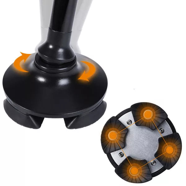 Gångstavar med ljus och hopfällbart handtag