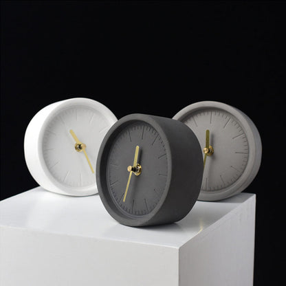 Lyxig cementväggklocka med minimalistisk design