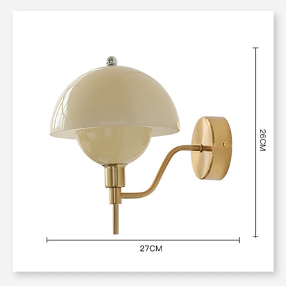 Fransk Svamp Glas Vägglampa